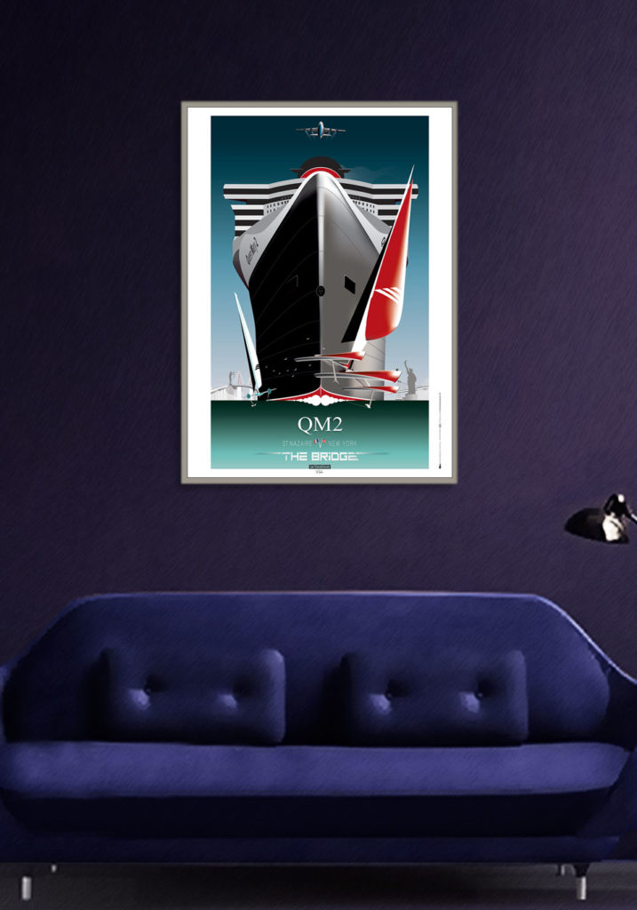 AFFICHE QUEEN MARY 2 – THE BRIDGE OFF