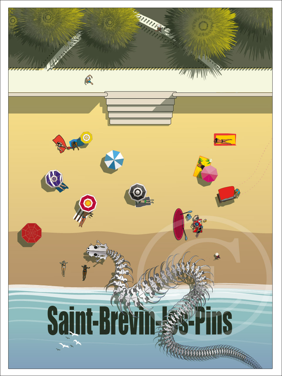 Affiches et tirages d'art SERPENT DE MER - Saint-Brévin-Les-Pins