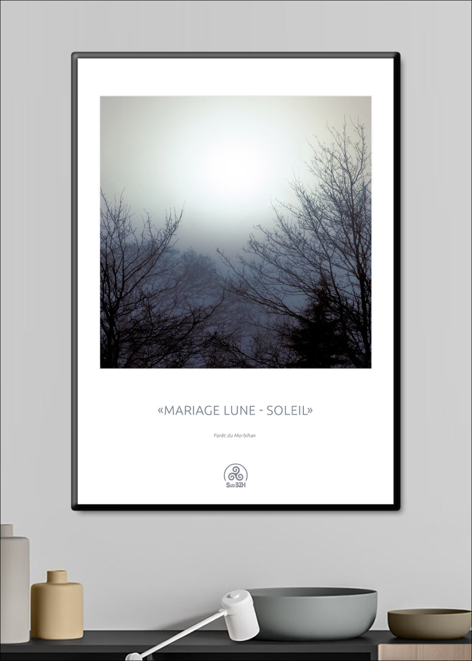 MARIAGE LUNE-SOLEIL Affiches et tirages d'art collection SUD BRETAGNE