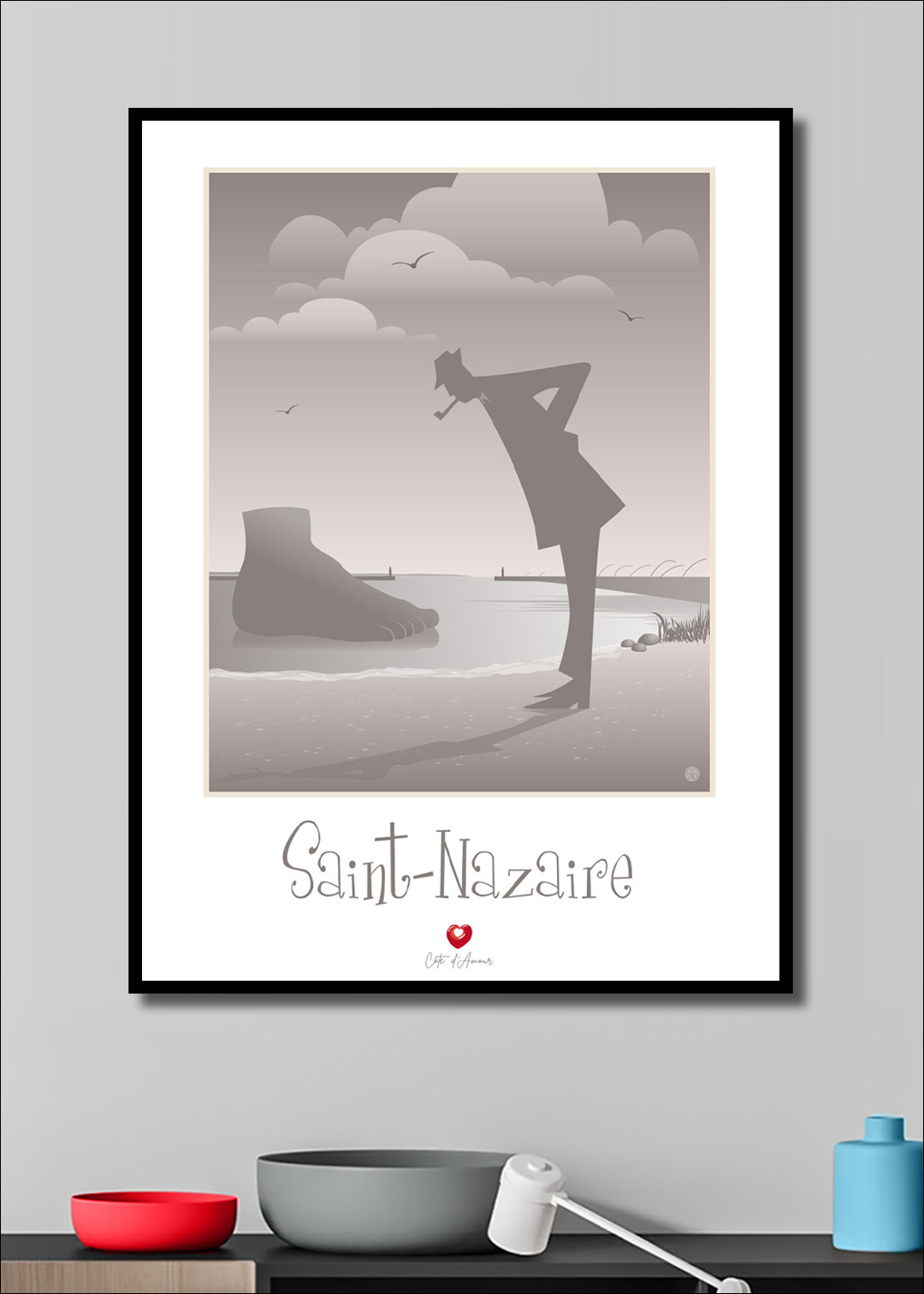 Affiches et tirages d'art collection CÔTE D'AMOUR, Digital Symbolic Design des territoires du Sud Bretagne