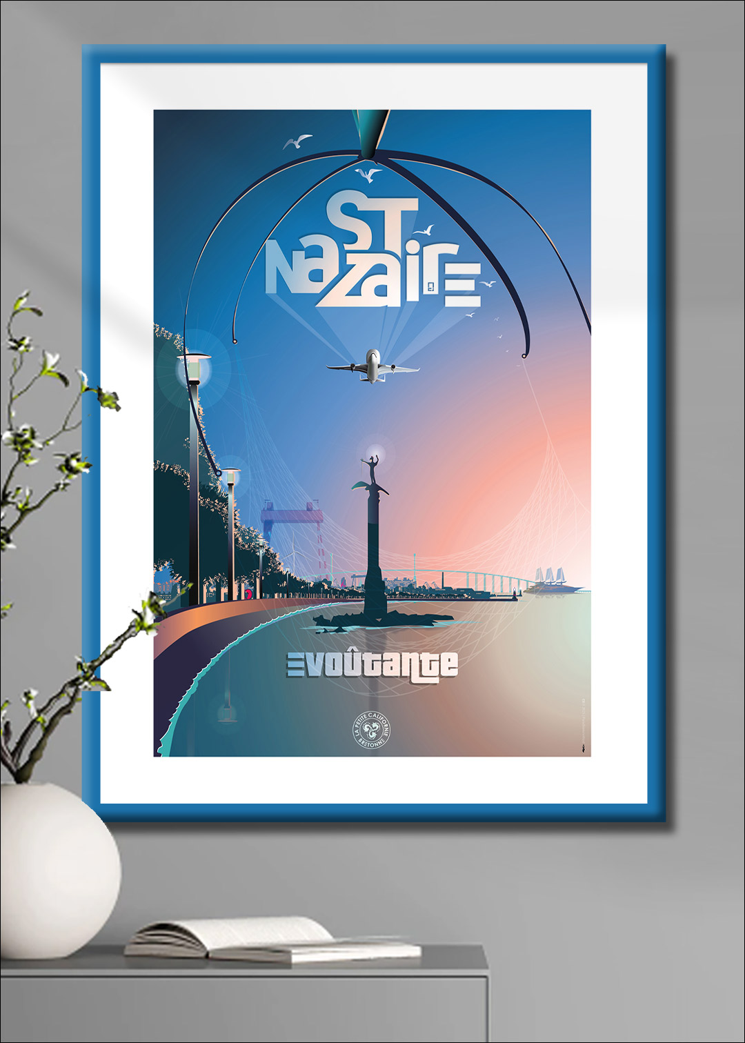 Illustrations sur affiches et tirages d'art de La petite Cafifornie Bretonne