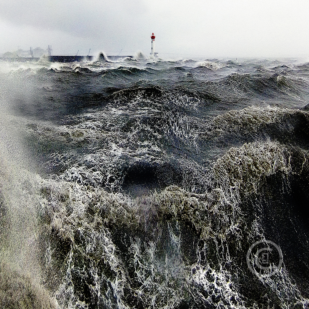 Affiches et tirages d'art TEMPÊTE SUR SAINT-NAZAIRE