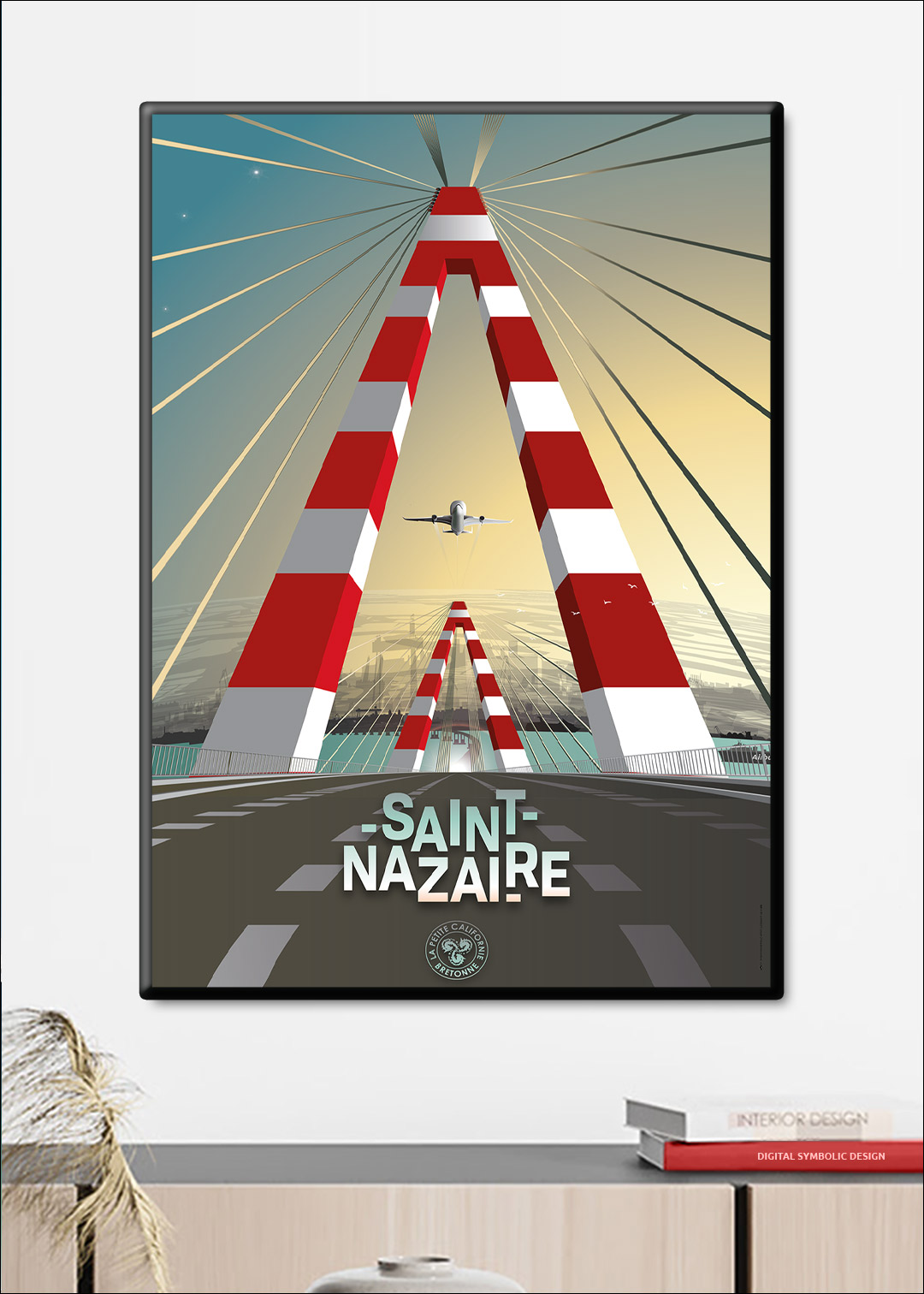 Déstockage affiche 30X40 cm PONT DE SAINT-NAZAIRE