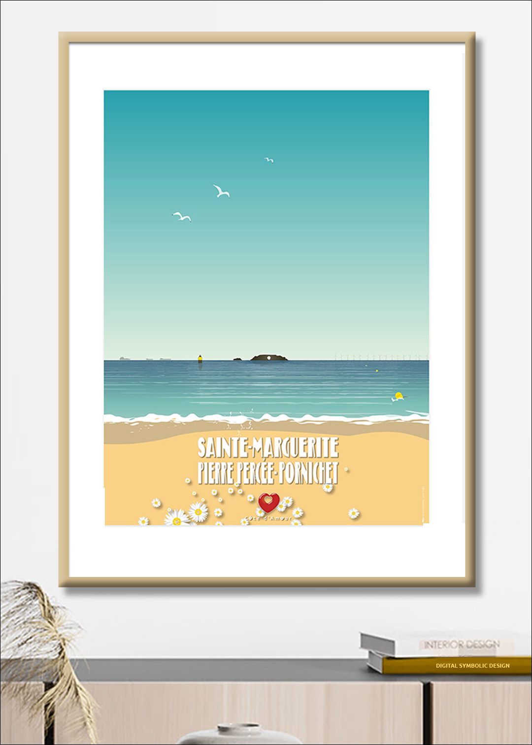 Graphic Design affiches et tirages d'art CÔTE D'AMOUR