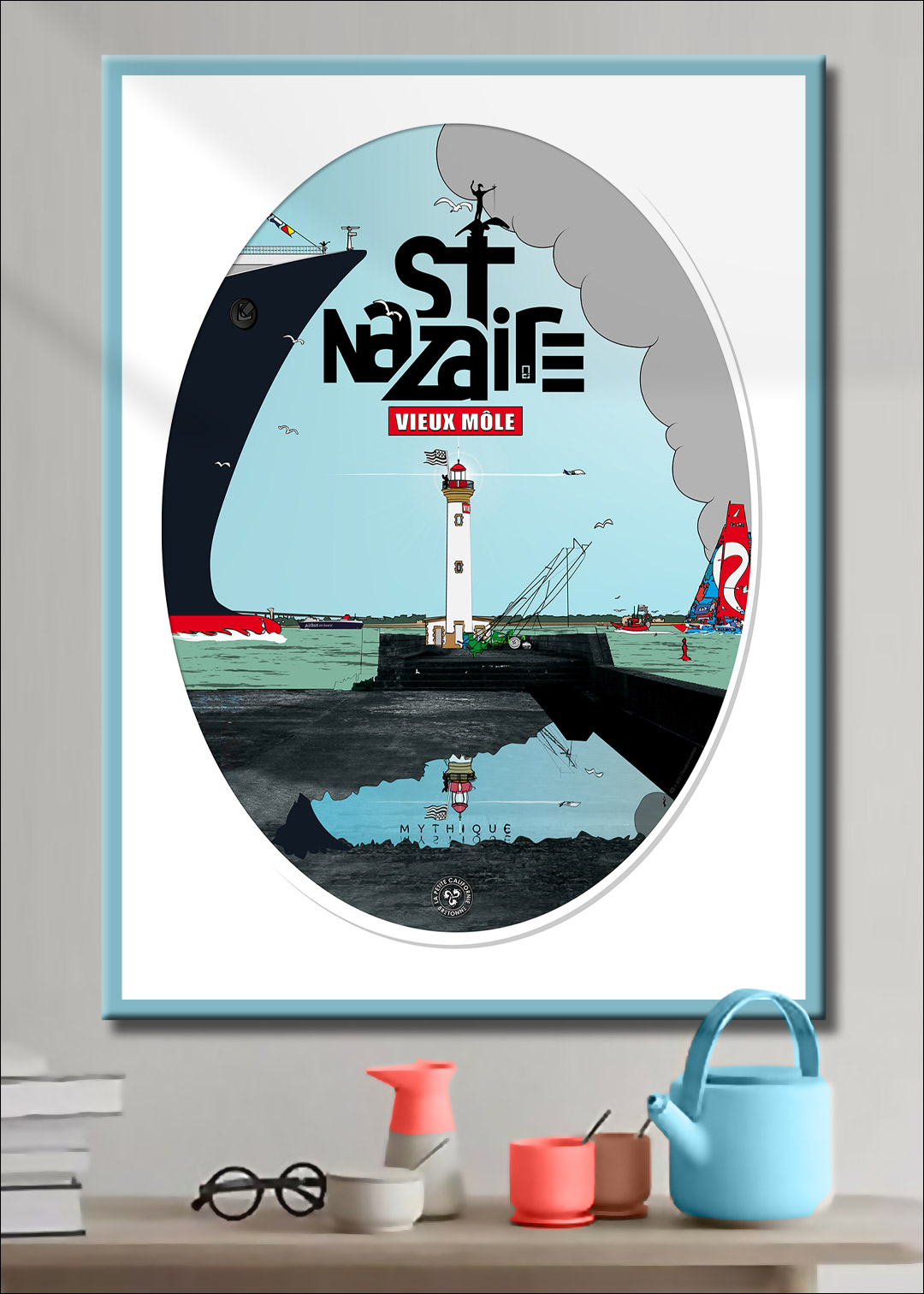 Illustrations sur affiches et tirages d'art de La petite Californie Bretonne