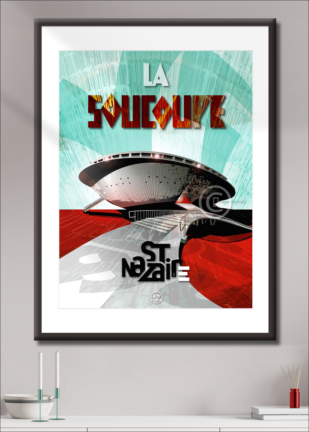 Illustrations sur affiches et tirages d'art de La petite Californie Bretonne