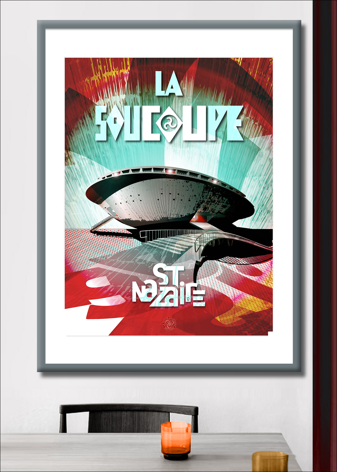 Illustrations sur affiches et tirages d'art de La petite Cafifornie Bretonne