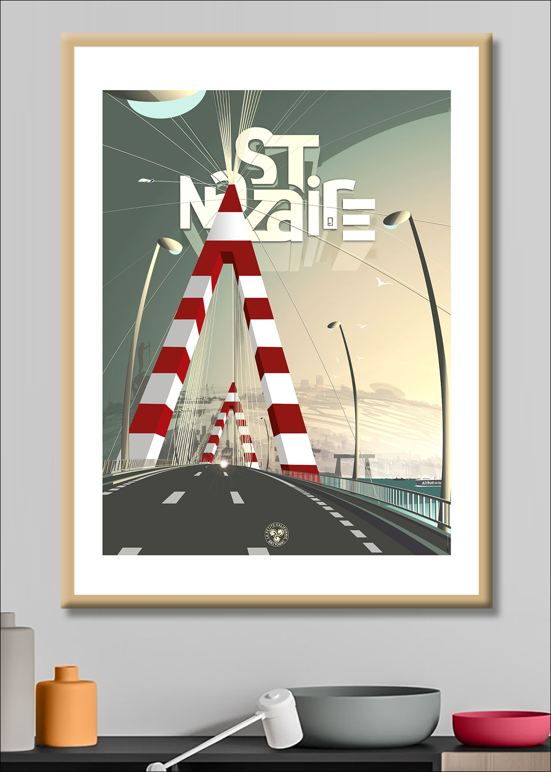 Illustrations sur affiches et tirages d'art de La petite Cafifornie Bretonne