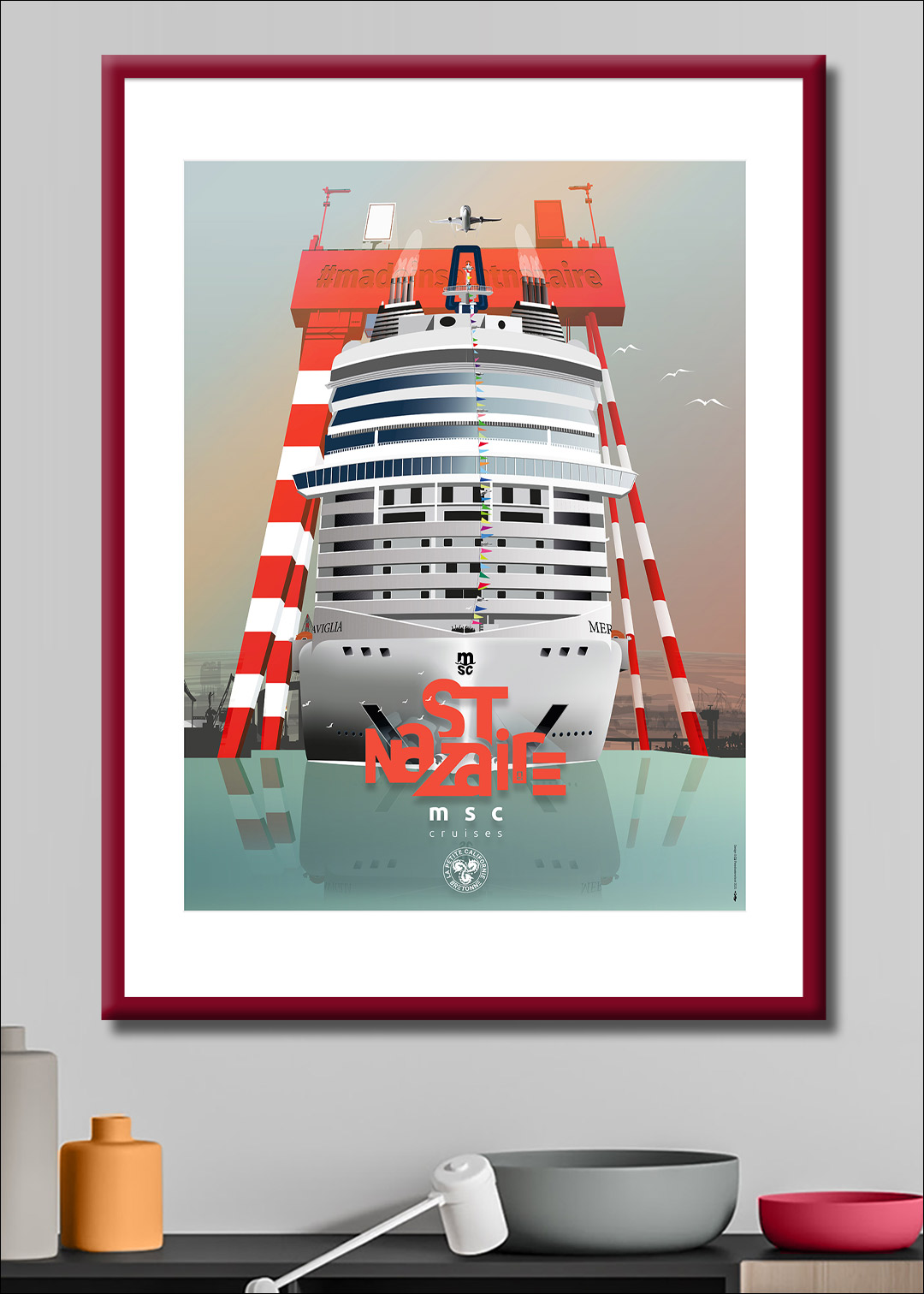 Illustrations sur affiches et tirages d'art de La petite Californie Bretonne