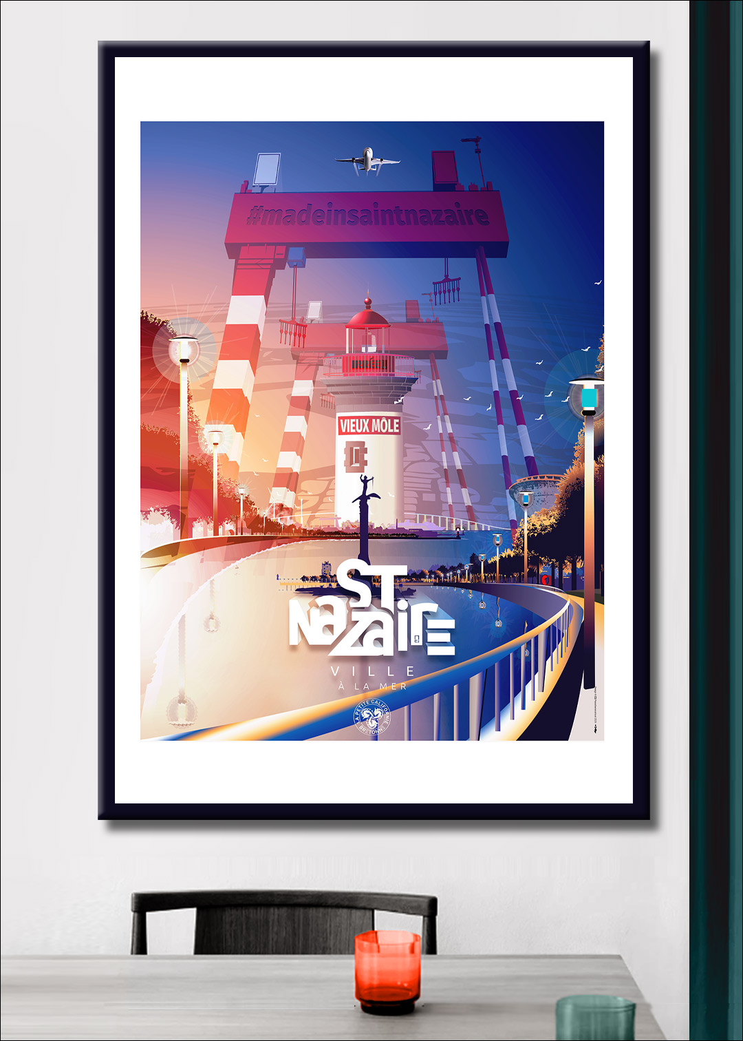 Illustrations sur affiches et tirages d'art de La petite Californie Bretonne