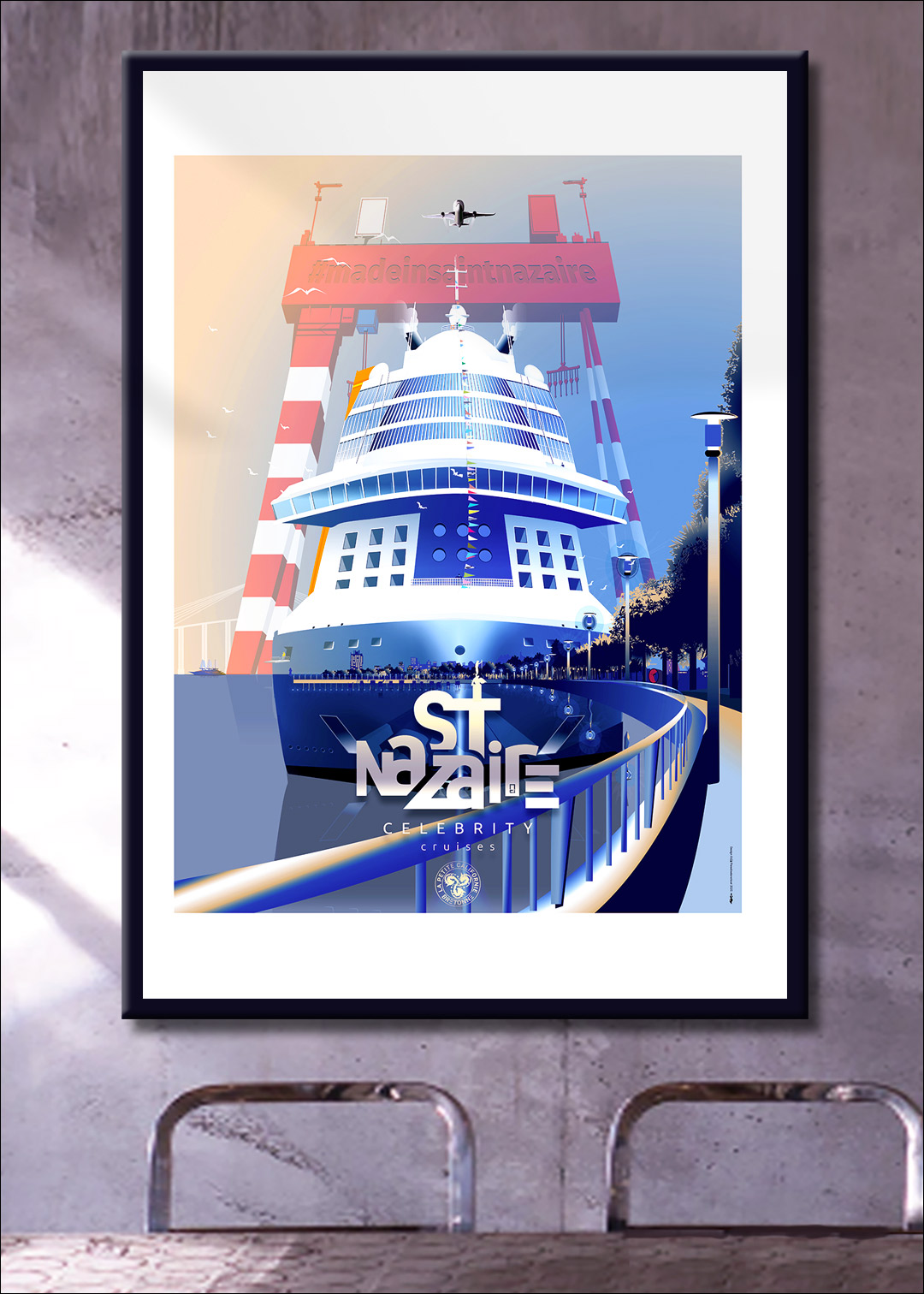 Illustrations sur affiches et tirages d'art de La petite Californie Bretonne