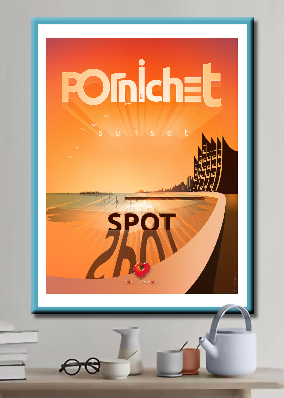 Graphic Design affiches et tirages d'art CÔTE D'AMOUR