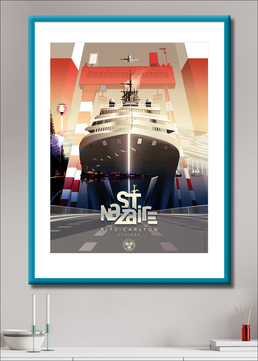 Illustrations sur affiches et tirages d'art de La petite Californie Bretonne