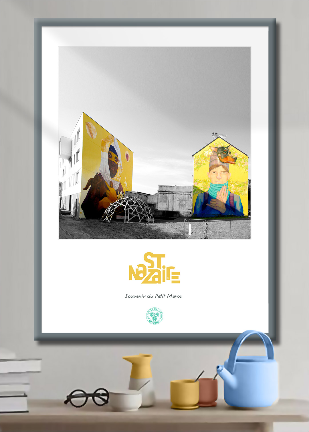 Illustrations sur affiches et tirages d'art de La petite Californie Bretonne