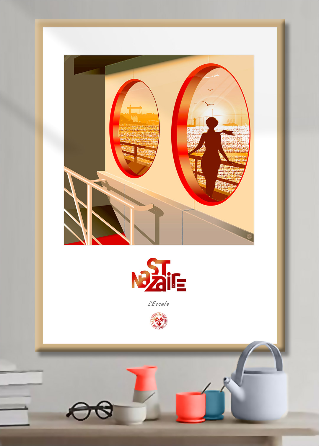 Illustrations sur affiches et tirages d'art de La petite Californie Bretonne